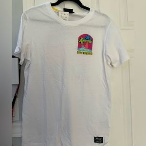White graphic T-shirt